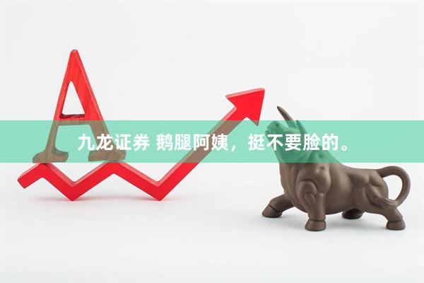 九龙证券 鹅腿阿姨，挺不要脸的。