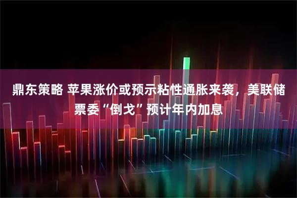 鼎东策略 苹果涨价或预示粘性通胀来袭，美联储票委“倒戈”预计年内加息